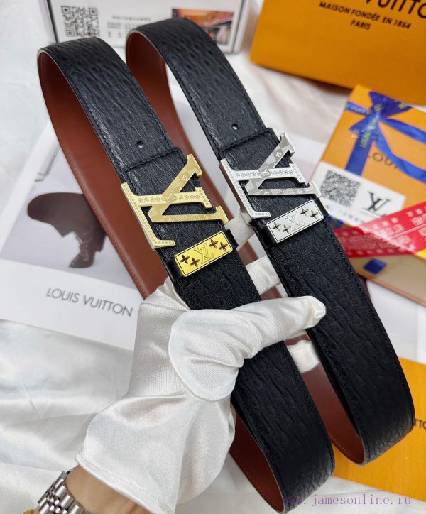 Belt LV Louis Vuitton's top tier replicaThe waistband is made of 100% cowhide, ensuring genu iavlbyn8 - Image 2