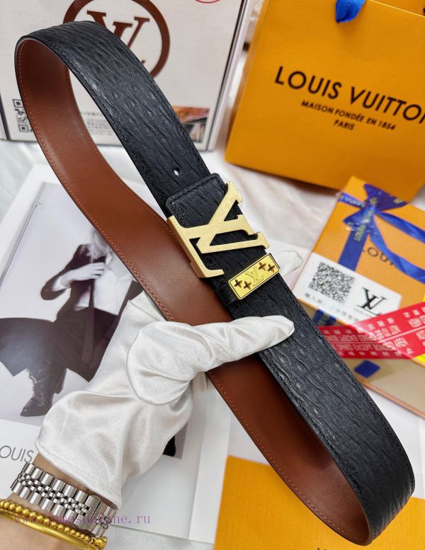 Belt LV Louis Vuitton's top tier replicaThe waistband is made of 100% cowhide, ensuring genu iavlbyn8 - Image 9