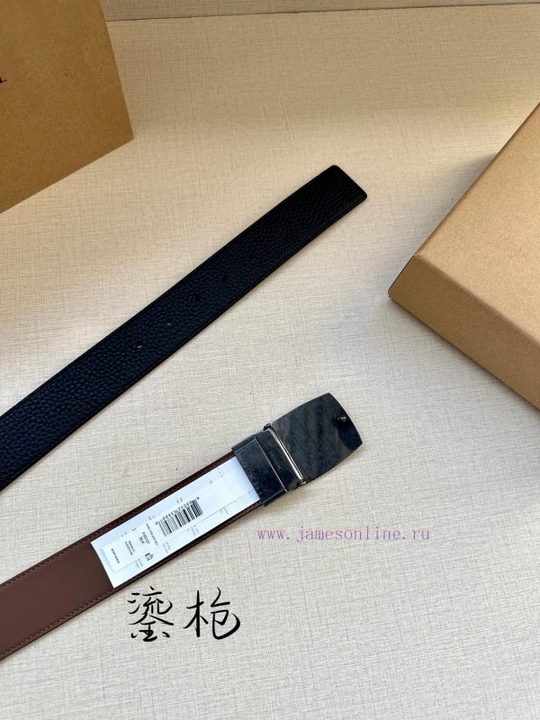The 3.7cm wide COACH double-sided belt is made of sports calf leather and comes with a class octbvwlo - Image 5