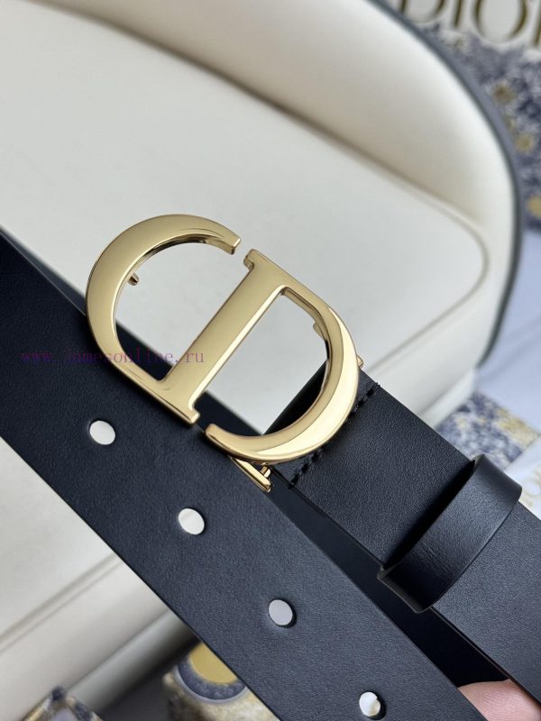 Dior 3.0cm belt with double-sided original cowhide and CD signature buckle mpofi2a3 - Image 6