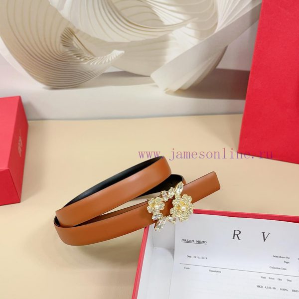 New 2.0cm Rv official website, double-sided original leather, buckle width 2.0cm... length 7 9gmnvc4n - Image 4