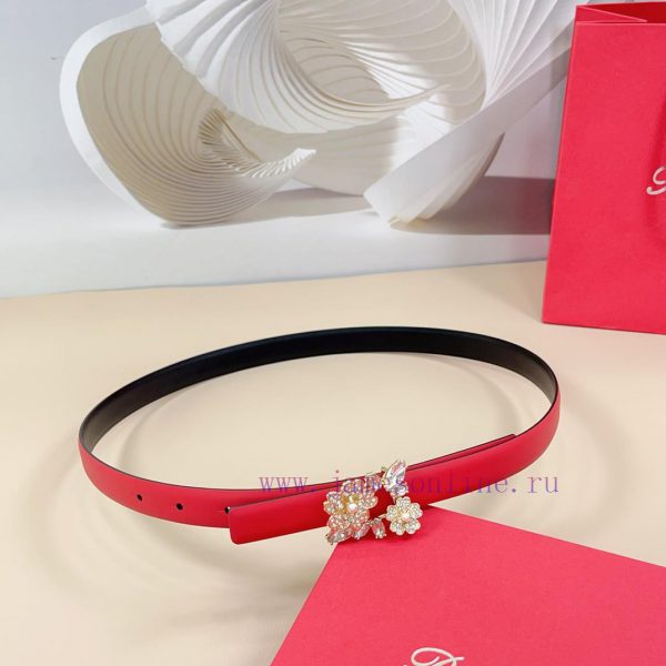 New 2.0cm Rv official website, double-sided original leather, buckle width 2.0cm... length 7 f9flqghg