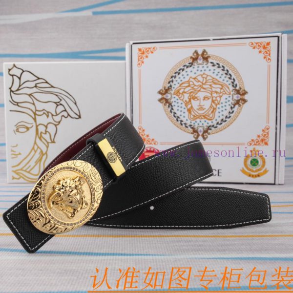 Belt belt Versace cowhide beltMen's belt material: 100% head layer cowhide belt, guaranteed cg9mg7xf