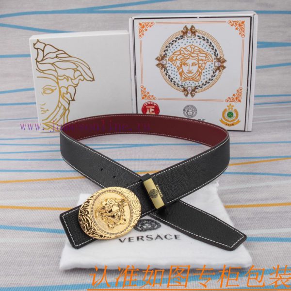 Belt belt Versace cowhide beltMen's belt material: 100% head layer cowhide belt, guaranteed 2su5i1d4 - Image 7