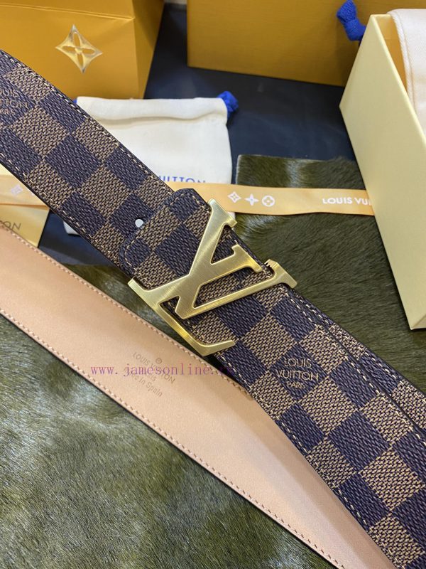 Belt and belt LV classic sand bottom Louis 4.0 CM unique design style simple and generous qu nra1c19y - Image 3