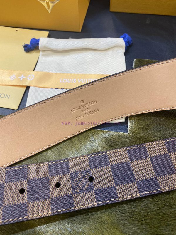 Belt and belt LV classic sand bottom Louis 4.0 CM unique design style simple and generous qu nra1c19y - Image 4