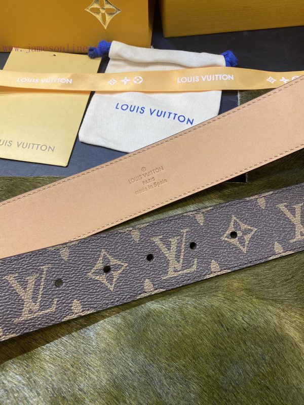 Belt and belt LV classic sand bottom Louis 4.0 CM unique design style simple and generous qu 48jo9d2l - Image 3
