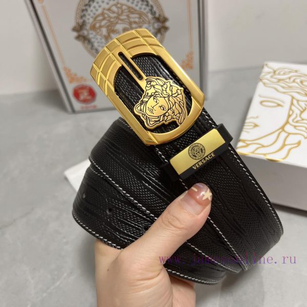 Versace. VersaceMaterial: Leather Belt with 100% Head Layer. The leather belt is guaranteed u9x9arf3