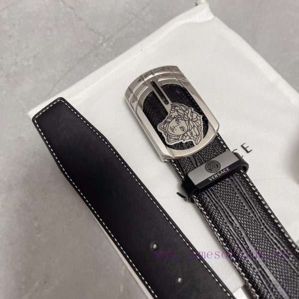 Versace. VersaceMaterial: Leather Belt with 100% Head Layer. The leather belt is guaranteed smbrqbew - Image 10