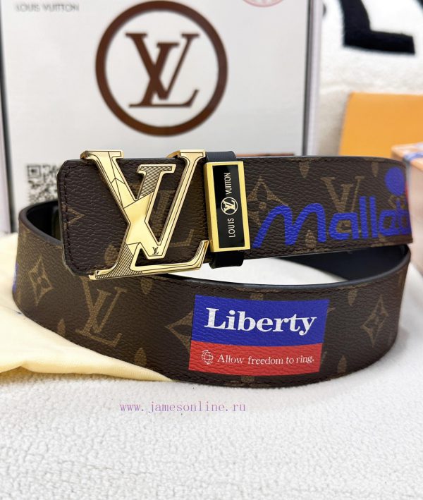 Belt LV Louis Reproduction-The waistband is made of 100% imported original cowhide, ensuring vlufqchh