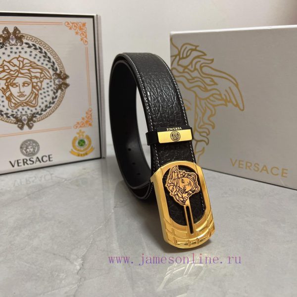 Versace. VersaceMaterial: Leather Belt with 100% Head Layer. The leather belt is guaranteed unbc9uuj
