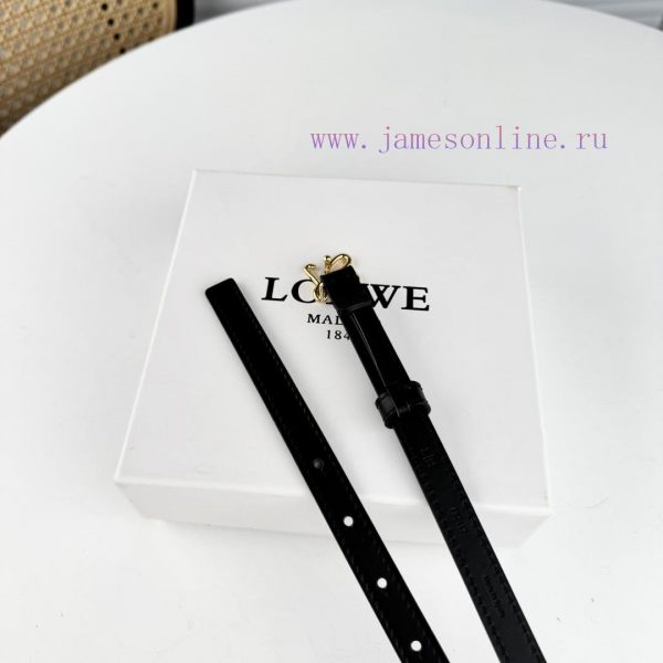 Loewe W2024Ss autumn and winter new smooth calf leather belt with L letter combination needl 2h10iria - Image 4
