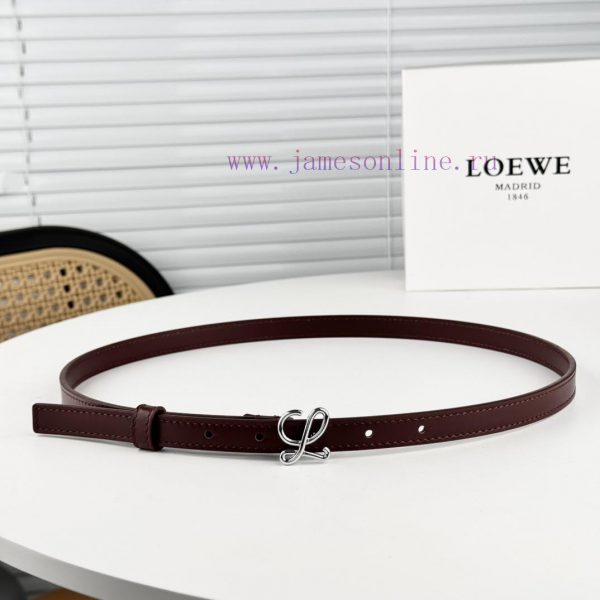 Loewe W2024Ss autumn and winter new smooth calf leather belt with L letter combination needl phl2ej4n