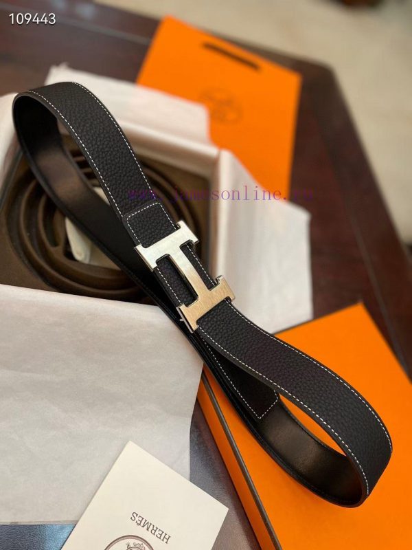 3.8cm, Hermes/Hermes Classic H brushed gold/palladium buckle, imported togo leather lining, fuggfu1u
