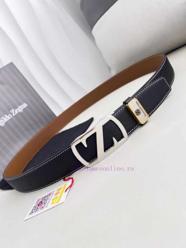 Jenny Ermenegido Zelma. Belt Automatic BeltPure steel material automatic buckle, top layer c 9q2c5phr - Image 4